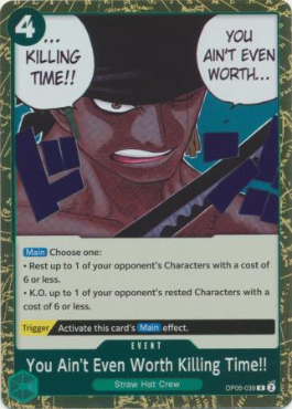 You Ain't Even Worth Killing Time!!