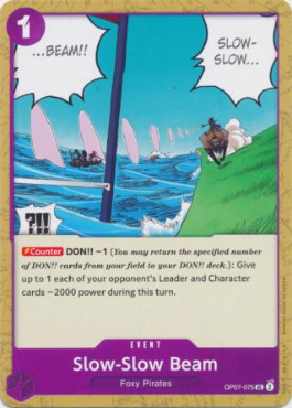 Slow-Slow Beam