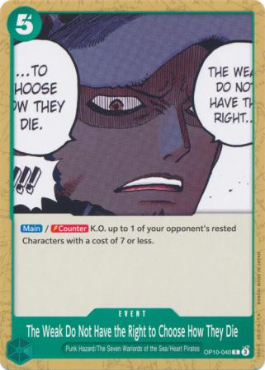 The Weak Do Not Have the Right to Choose How They Die