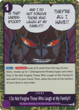 I Do Not Forgive Those Who Laugh at My Family!!!